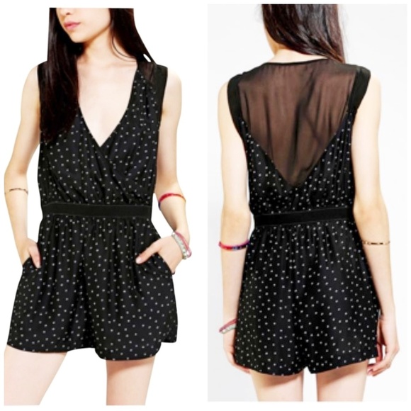 silence + noise Pants - *3for$25* Silence and noise black diamond romper